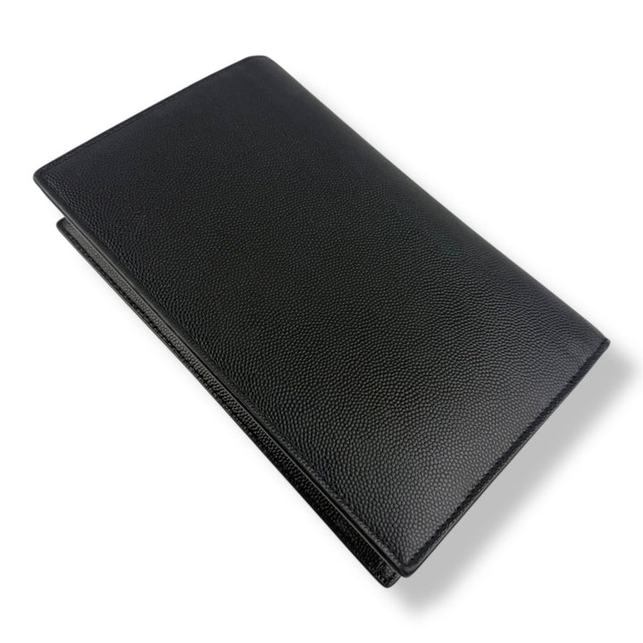 Saint Laurent YSL Black Grained Leather Kate Tassel Wallet On Chain Handbag - Lux Central