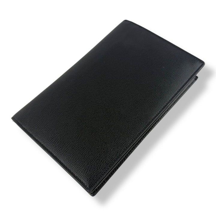 Saint Laurent YSL Black Grained Leather Kate Tassel Wallet On Chain Handbag - Lux Central