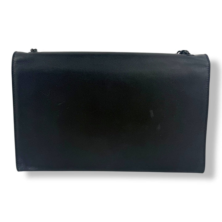 Saint Laurent YSL Black Leather Medium Kate Handbag - Lux Central