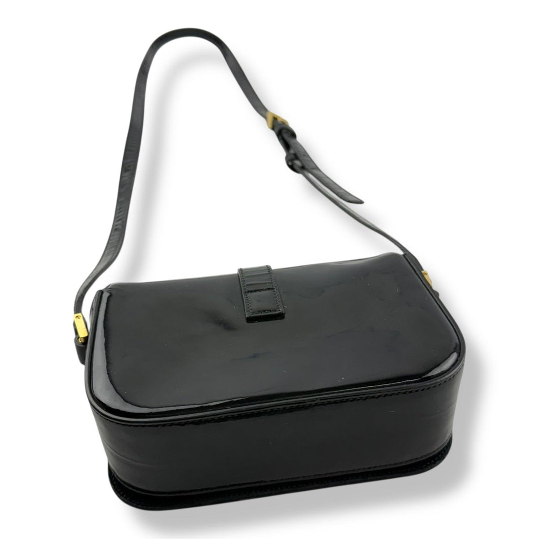 Saint Laurent YSL Black Patent Leather Sac Université Crossbody Bag - Lux Central