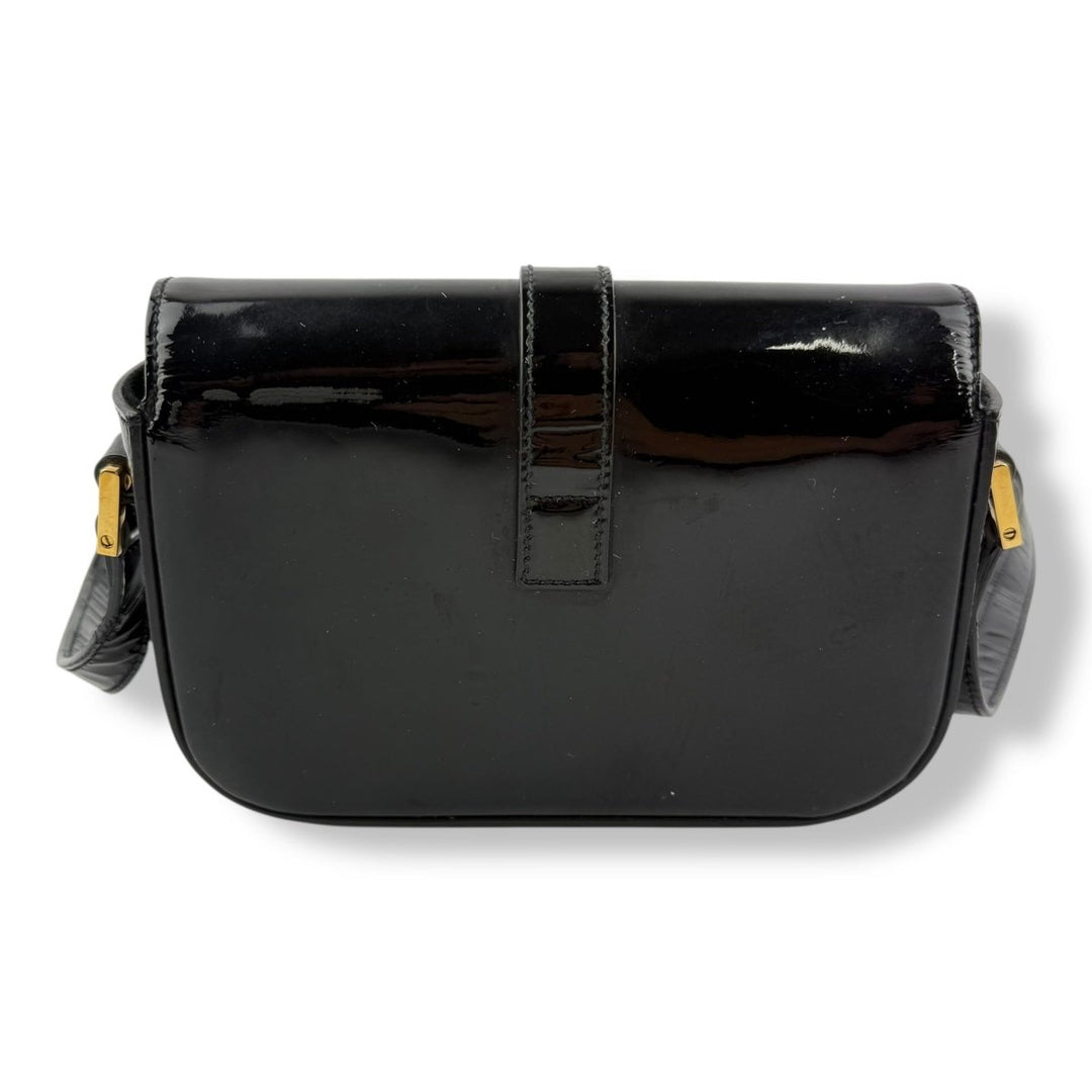Saint Laurent YSL Black Patent Leather Sac Université Crossbody Bag - Lux Central