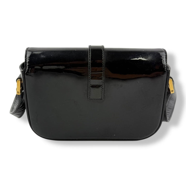 Saint Laurent YSL Black Patent Leather Sac Université Crossbody Bag - Lux Central