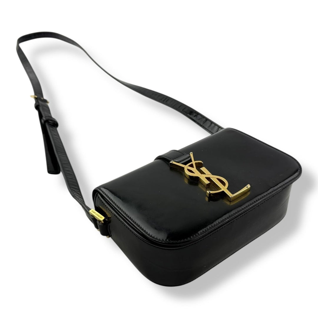 Saint Laurent YSL Black Patent Leather Sac Université Crossbody Bag - Lux Central