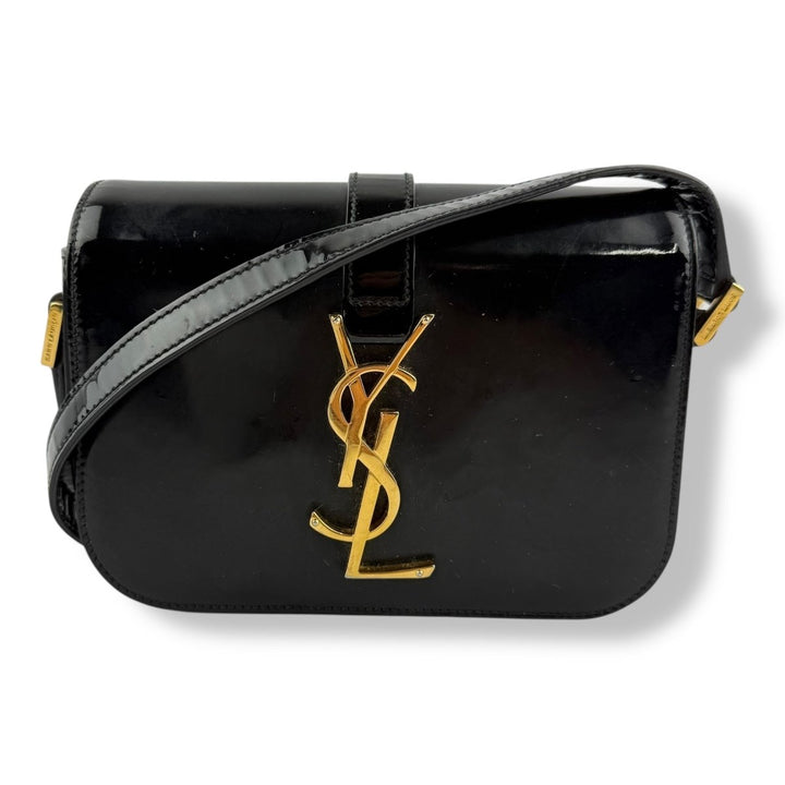 Saint Laurent YSL Black Patent Leather Sac Université Crossbody Bag - Lux Central