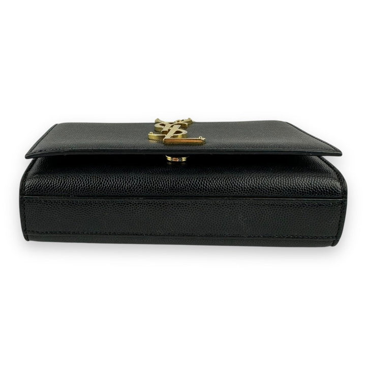 Saint Laurent YSL Black Small Kate Leather Handbag - Lux Central