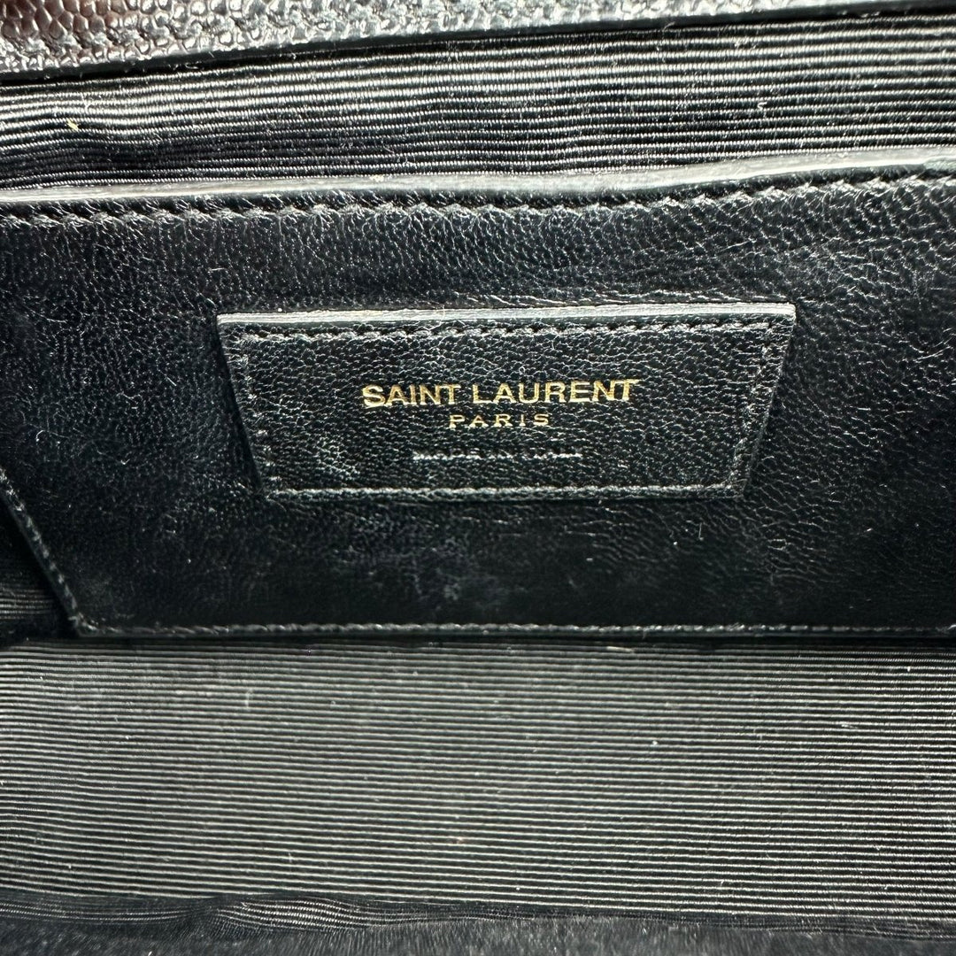 Saint Laurent YSL Black Small Kate Leather Handbag - Lux Central