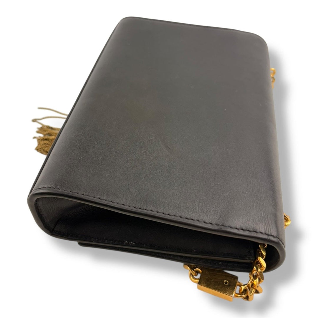 Saint Laurent YSL Black Small Kate Smooth Leather Handbag - Lux Central