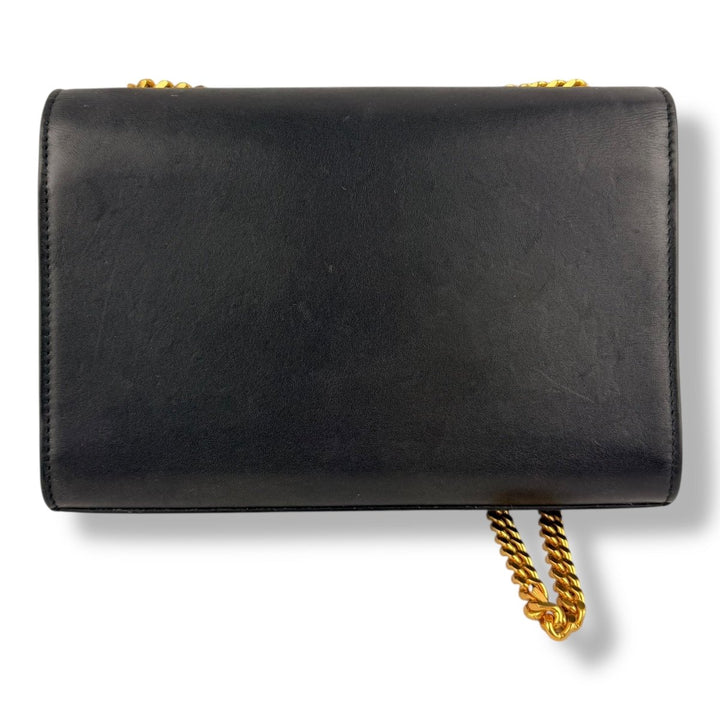Saint Laurent YSL Black Small Kate Smooth Leather Handbag - Lux Central
