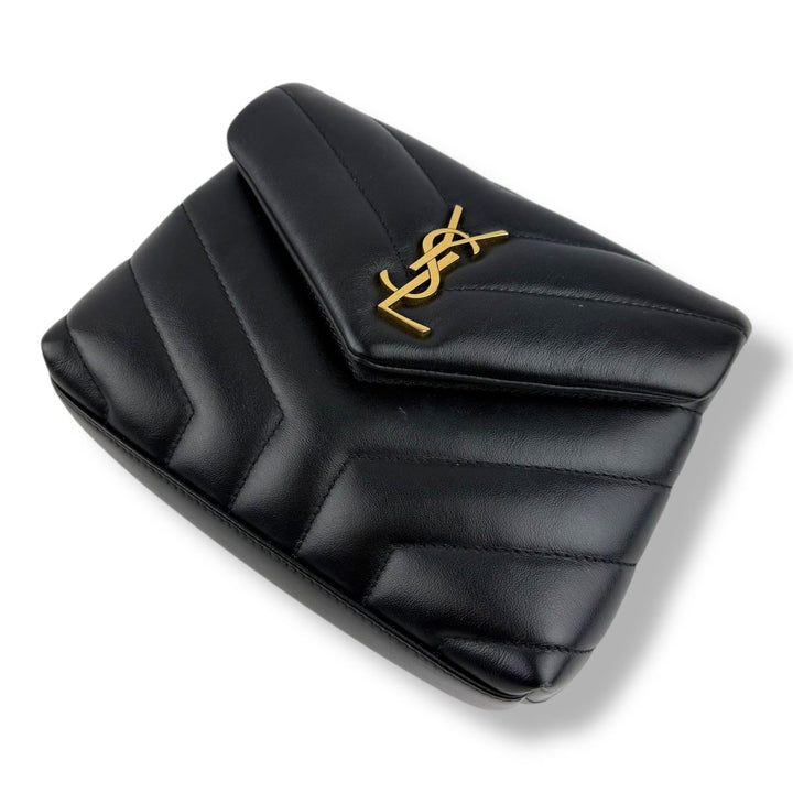 Saint Laurent YSL Black Toy LouLou Quilted Leather Handbag - Lux Central