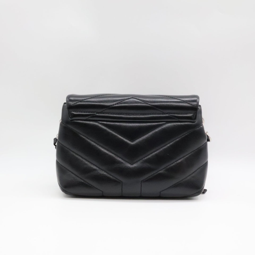 Saint Laurent YSL Black Toy LouLou Quilted Leather Handbag - Lux Central