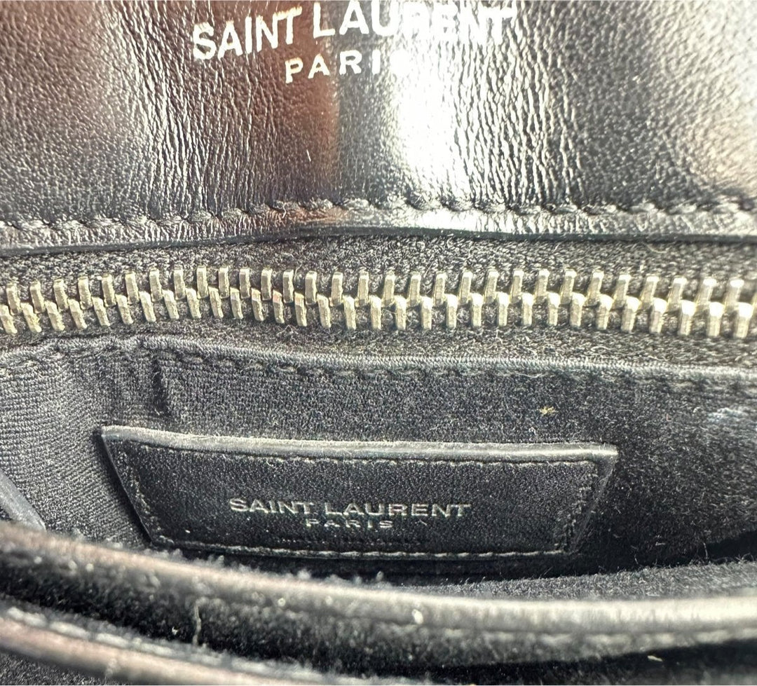 Saint Laurent YSL Black Toy LouLou Quilted Leather Handbag - Lux Central