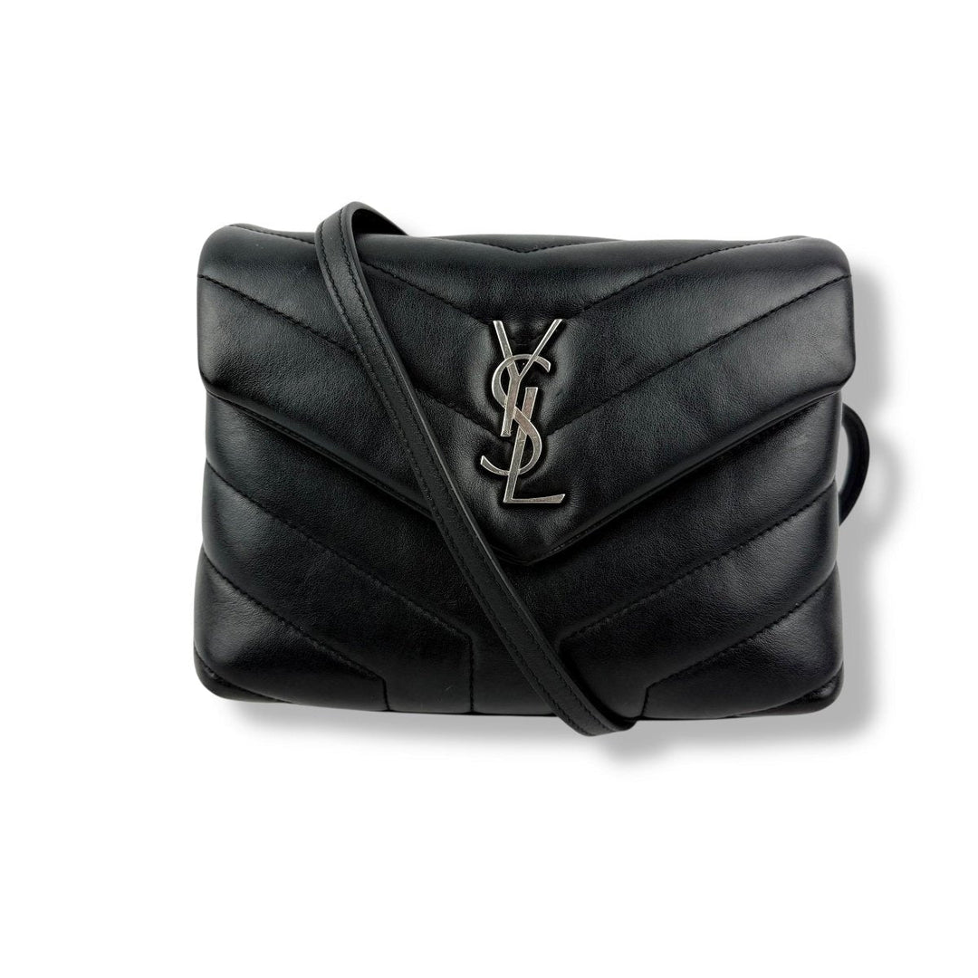 Saint Laurent YSL Black Toy LouLou Quilted Leather Handbag - Lux Central