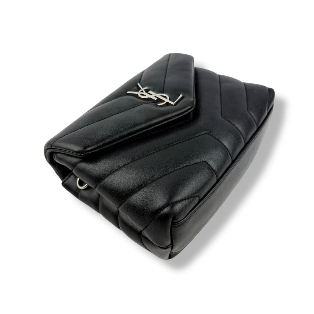 Saint Laurent YSL Black Toy LouLou Quilted Leather Handbag - Lux Central
