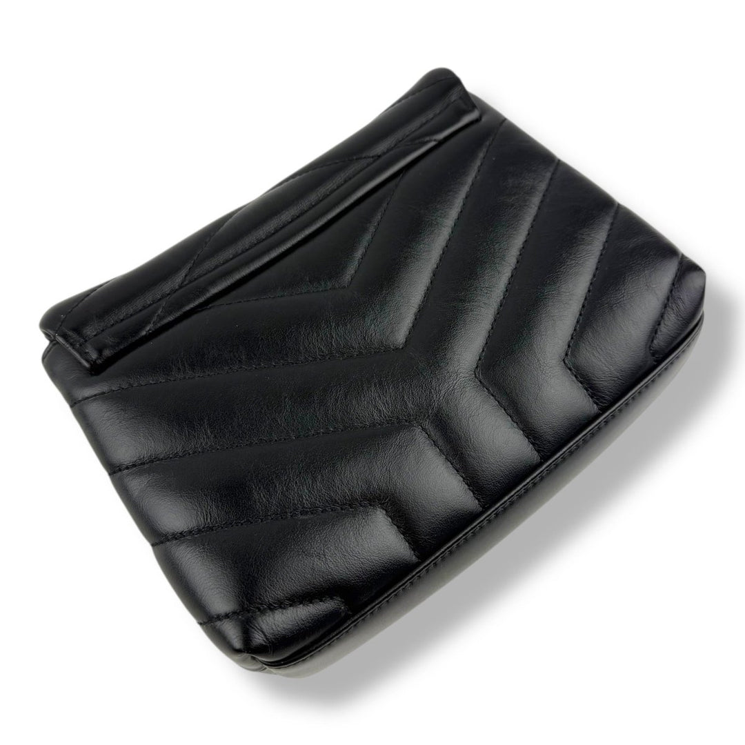 Saint Laurent YSL Black Toy LouLou Quilted Leather Handbag - Lux Central