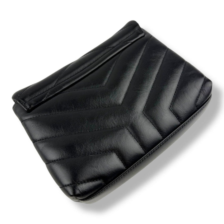 Saint Laurent YSL Black Toy LouLou Quilted Leather Handbag - Lux Central