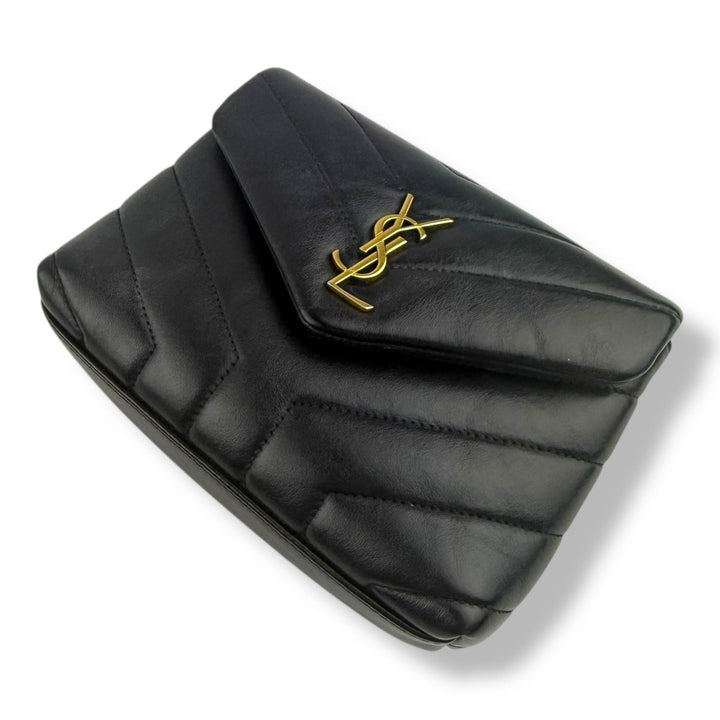 Saint Laurent YSL Black Toy LouLou Quilted Leather Handbag - Lux Central