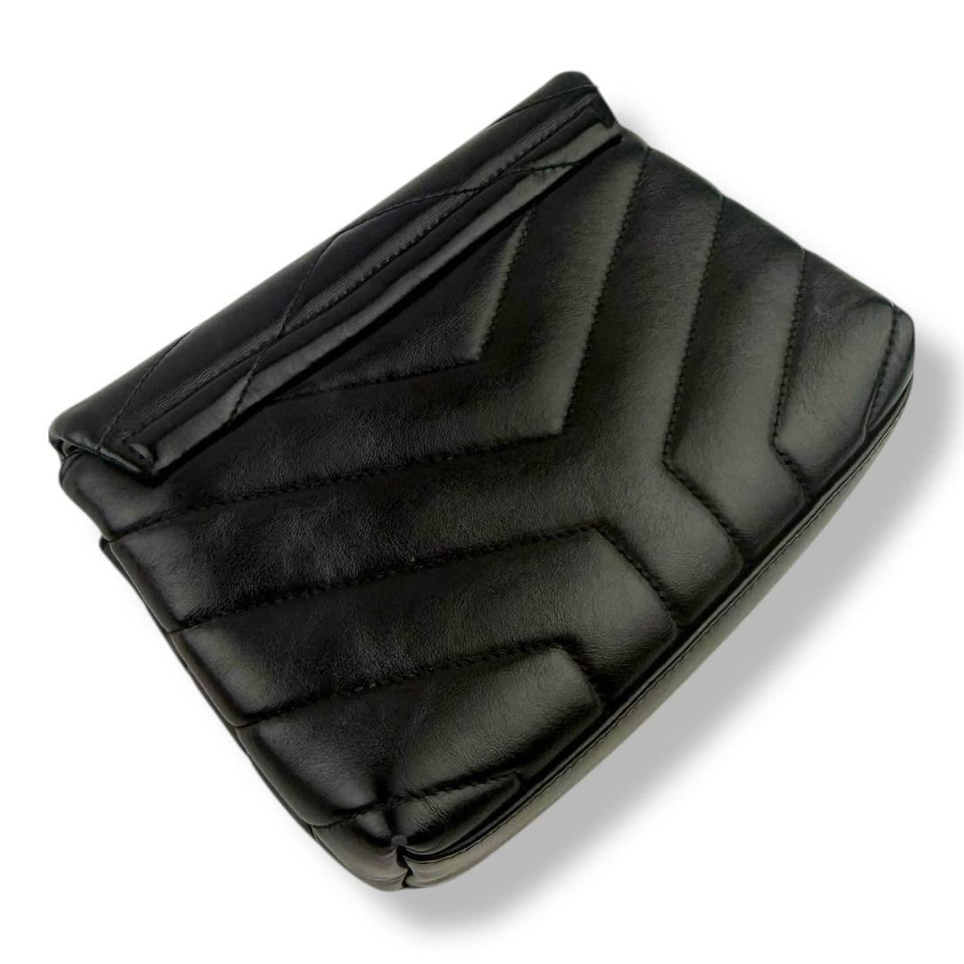 Saint Laurent YSL Black Toy LouLou Quilted Leather Handbag - Lux Central