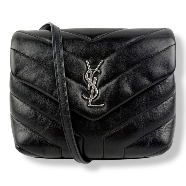 Saint Laurent YSL Black Toy LouLou Quilted Leather Handbag - Lux Central