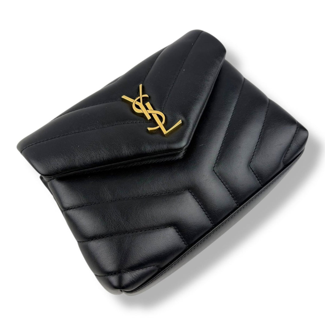 Saint Laurent YSL Black Toy LouLou Quilted Leather Handbag - Lux Central