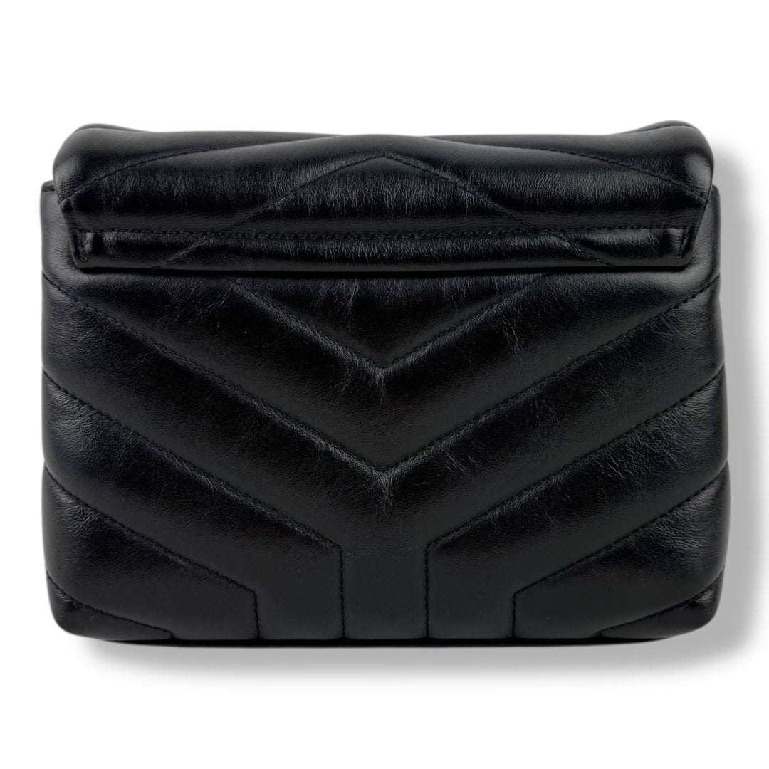 Saint Laurent YSL Black Toy LouLou Quilted Leather Handbag - Lux Central