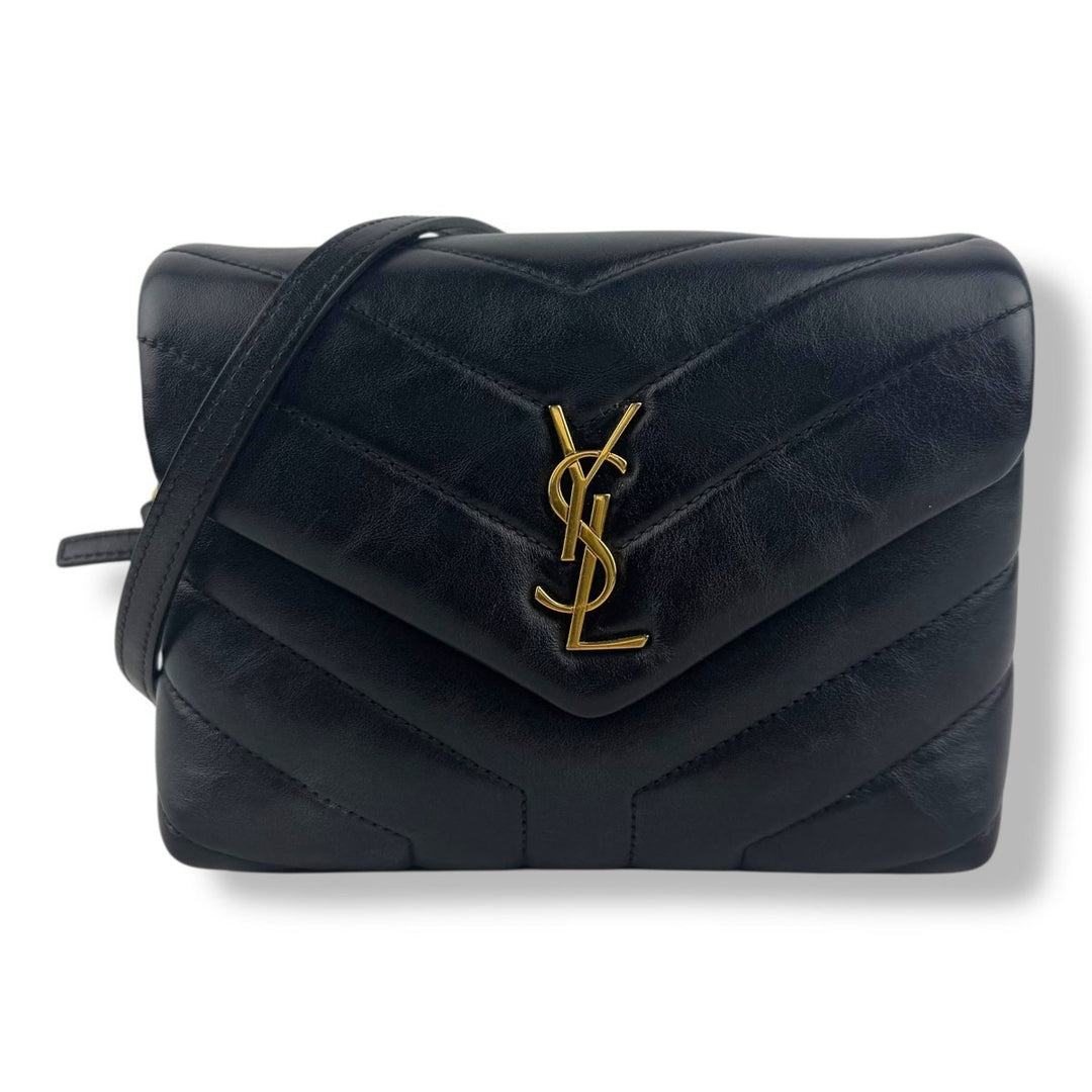Saint Laurent YSL Black Toy LouLou Quilted Leather Handbag - Lux Central