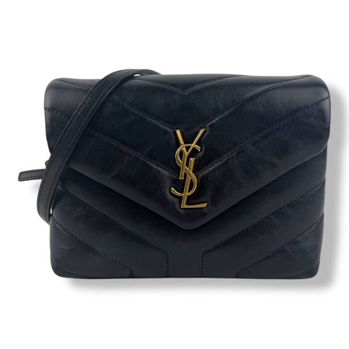 Saint Laurent YSL Black Toy LouLou Quilted Leather Handbag - Lux Central