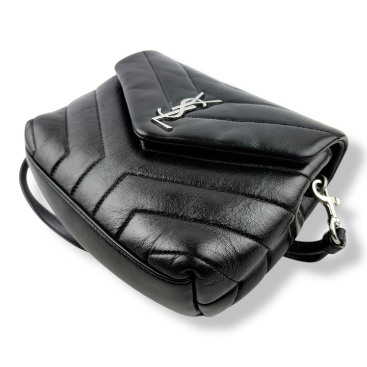 Saint Laurent YSL Black Toy LouLou Quilted Leather Handbag - Lux Central