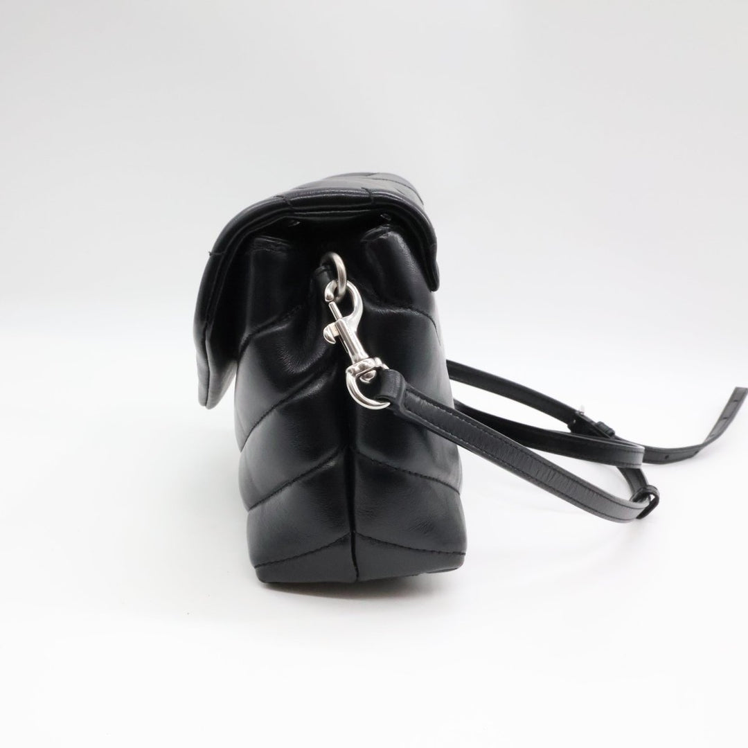 Saint Laurent YSL Black Toy LouLou Quilted Leather Handbag - Lux Central