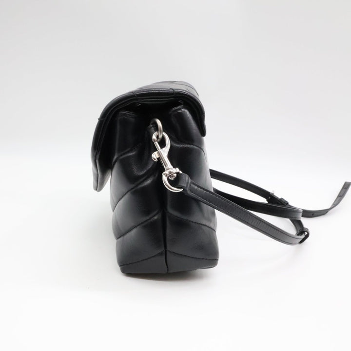 Saint Laurent YSL Black Toy LouLou Quilted Leather Handbag - Lux Central