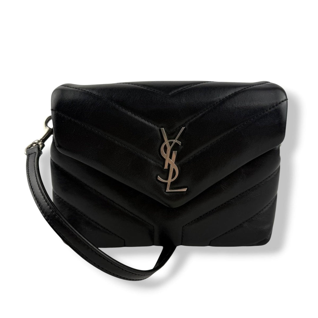 Saint Laurent YSL Black Toy LouLou Quilted Leather Handbag - Lux Central