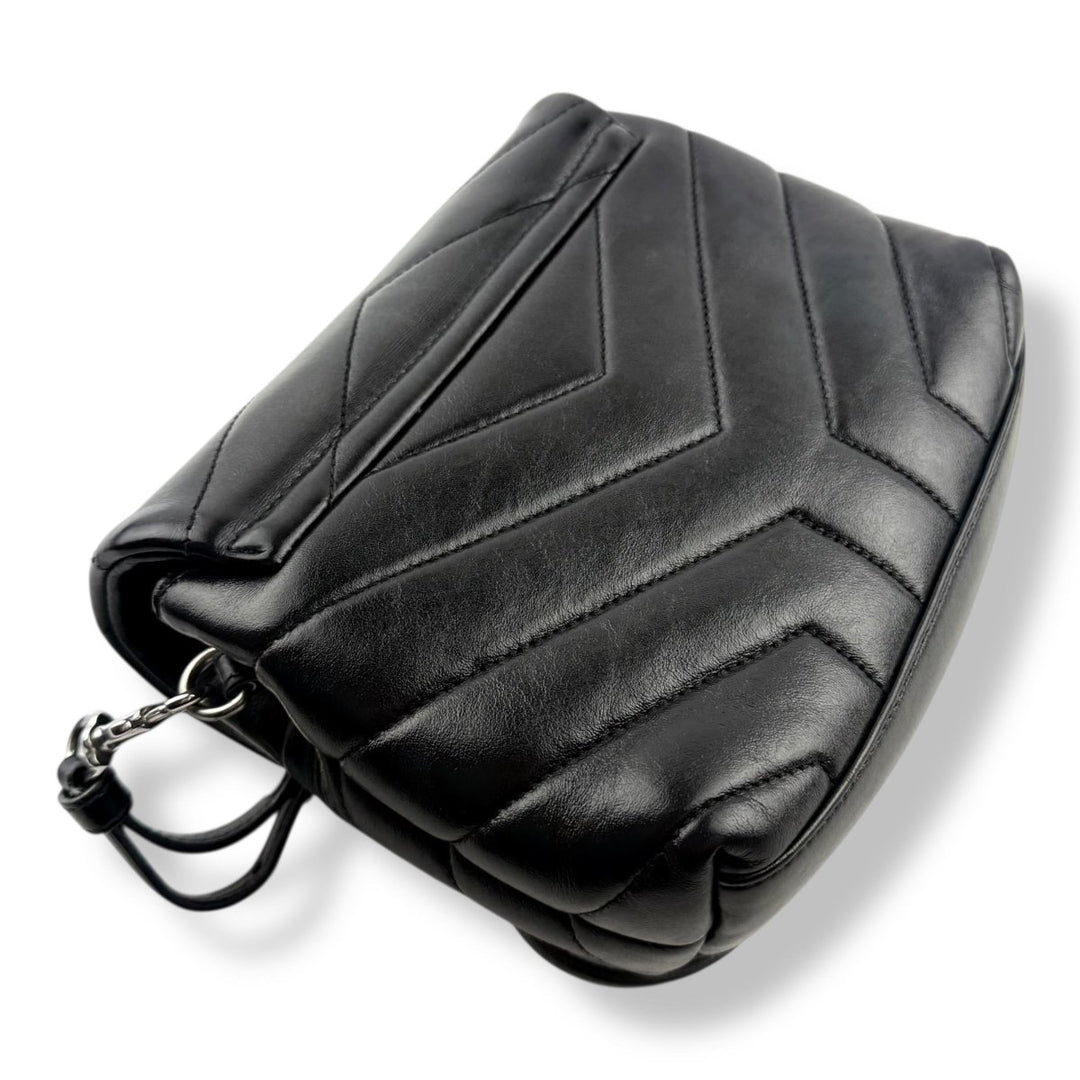 Saint Laurent YSL Black Toy LouLou Quilted Leather Handbag - Lux Central