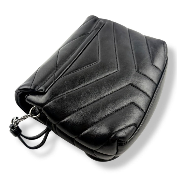 Saint Laurent YSL Black Toy LouLou Quilted Leather Handbag - Lux Central