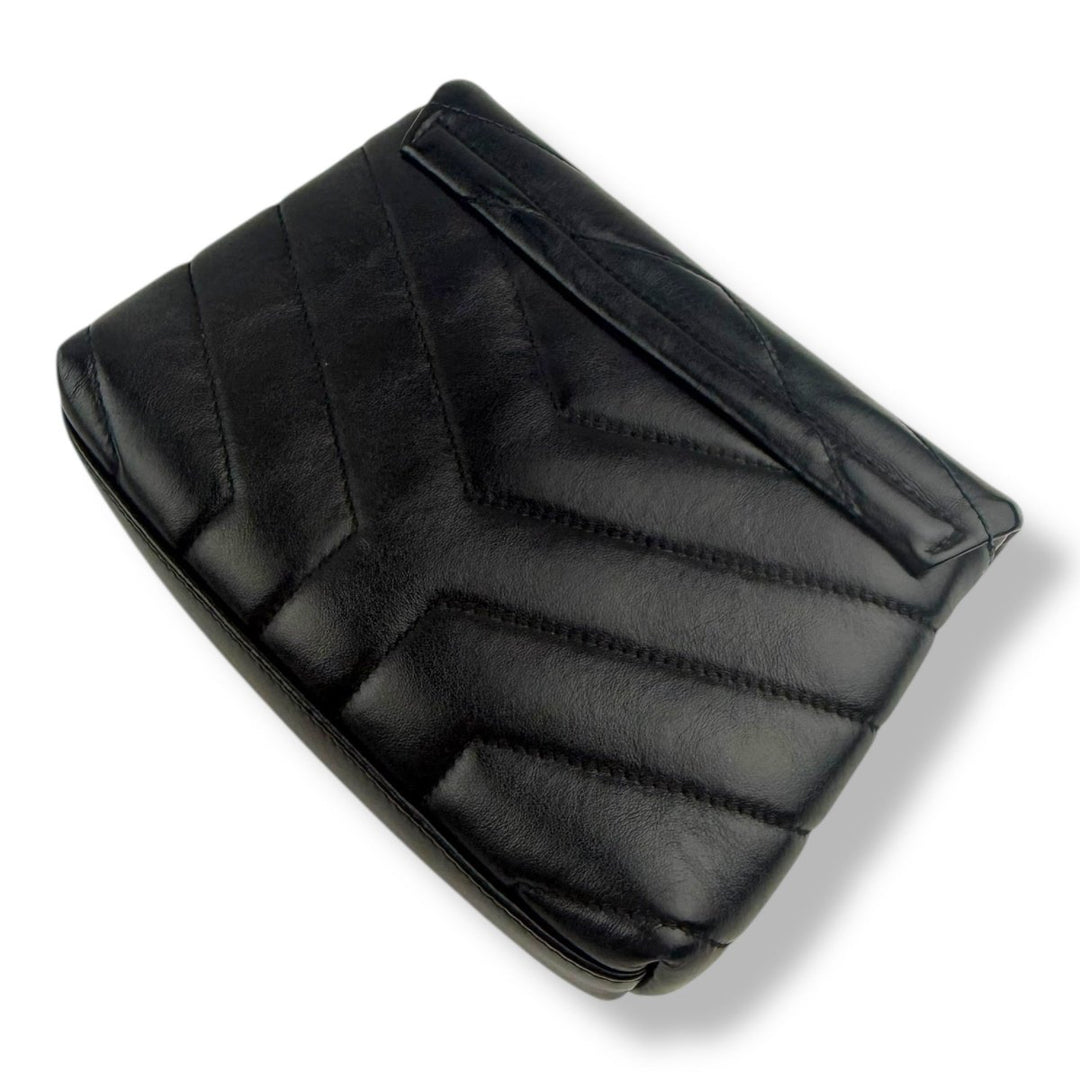Saint Laurent YSL Black Toy LouLou Quilted Leather Handbag - Lux Central