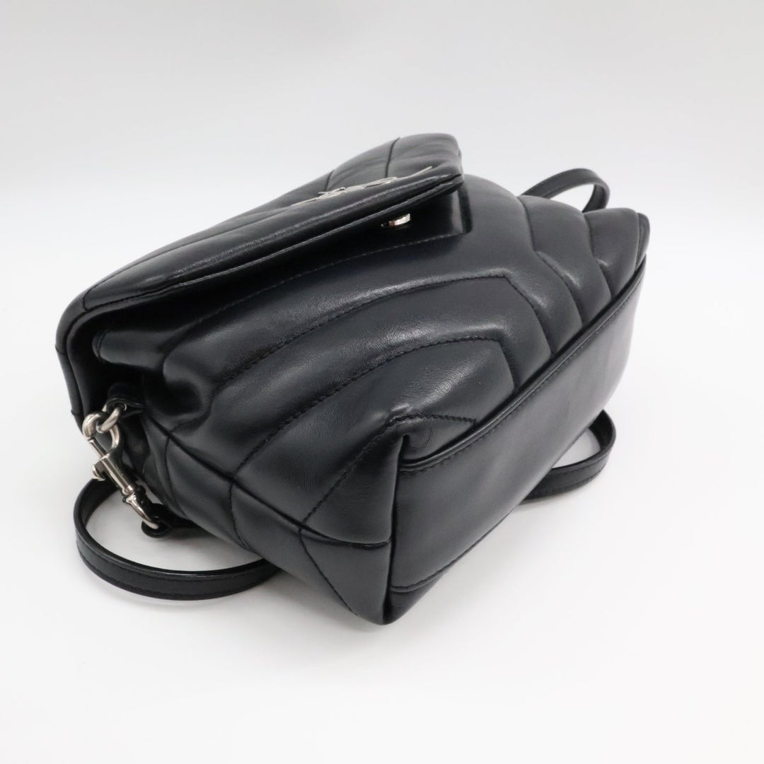 Saint Laurent YSL Black Toy LouLou Quilted Leather Handbag - Lux Central