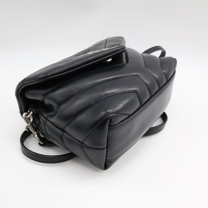 Saint Laurent YSL Black Toy LouLou Quilted Leather Handbag - Lux Central