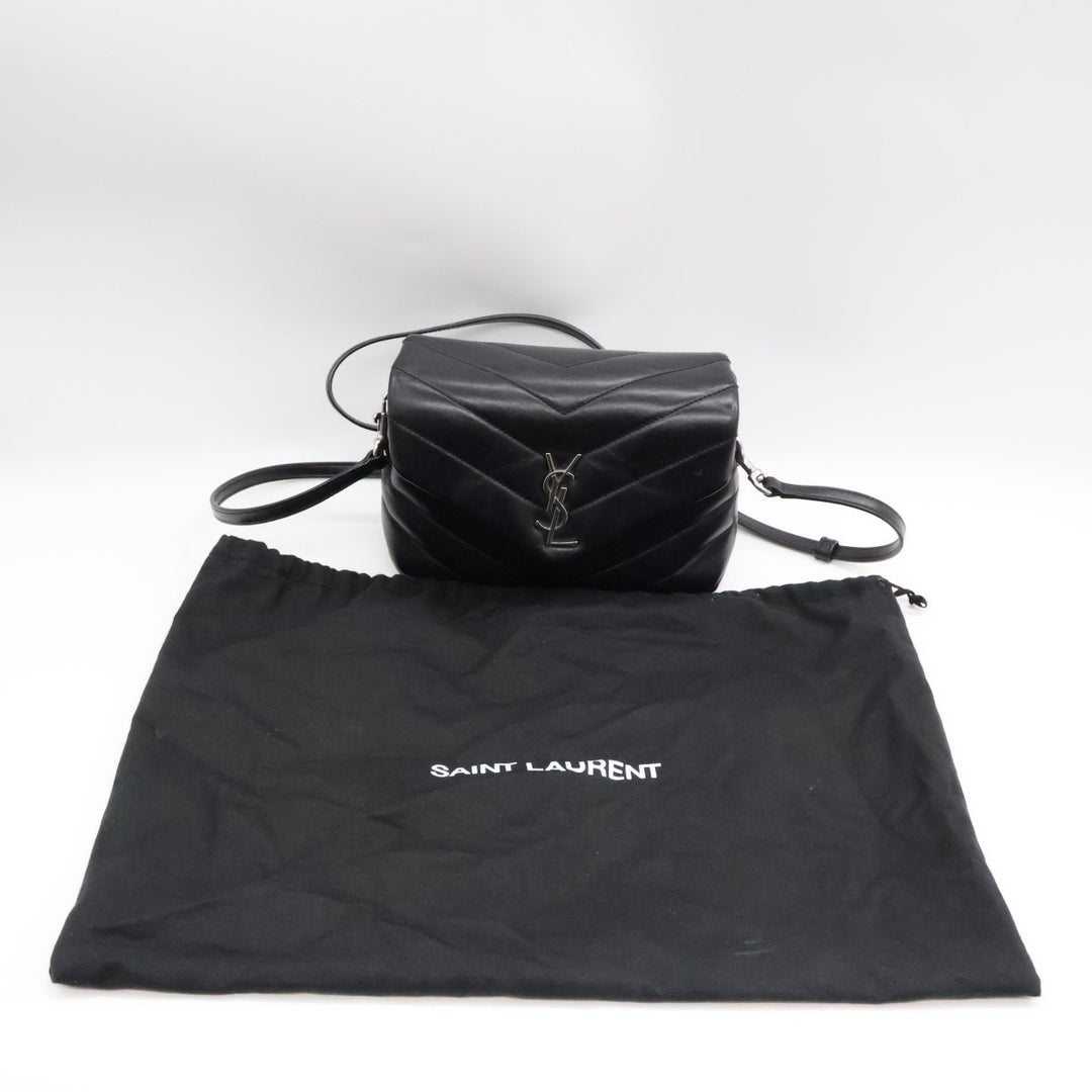 Saint Laurent YSL Black Toy LouLou Quilted Leather Handbag - Lux Central