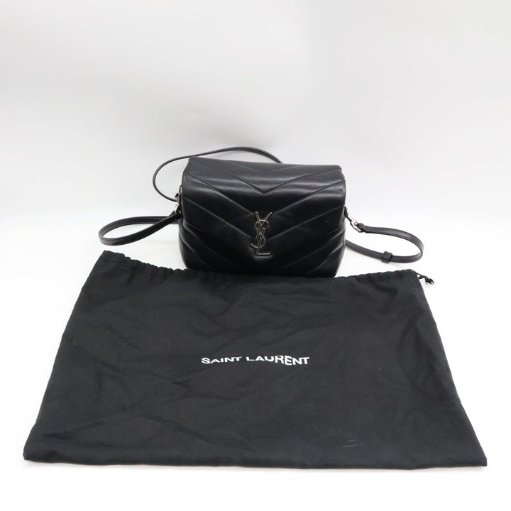 Saint Laurent YSL Black Toy LouLou Quilted Leather Handbag - Lux Central