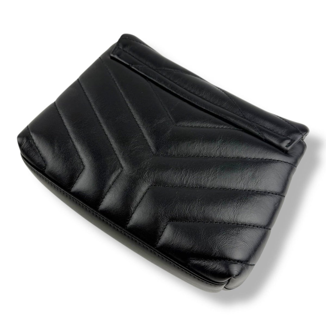 Saint Laurent YSL Black Toy LouLou Quilted Leather Handbag - Lux Central