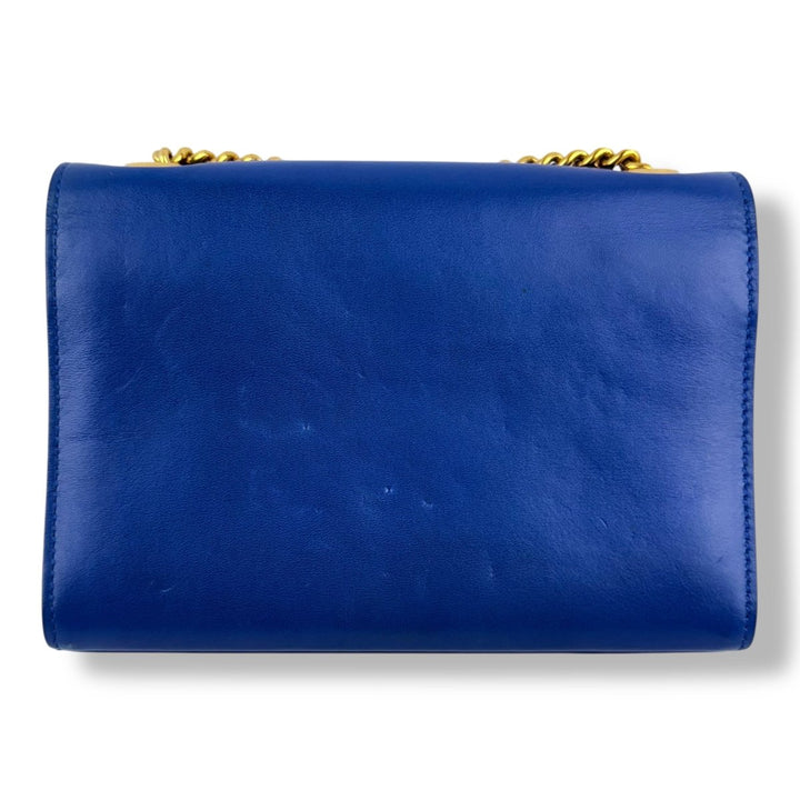 Saint Laurent YSL Blue Leather Kate Tassel Mini Handbag - Lux Central
