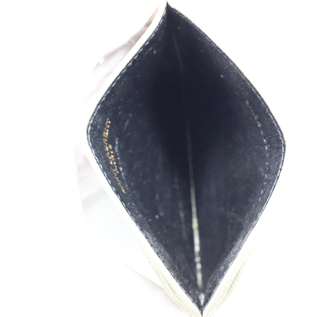 Saint Laurent YSL Cassandre Olive Matelassé Leather Cardholder Purse - Lux Central