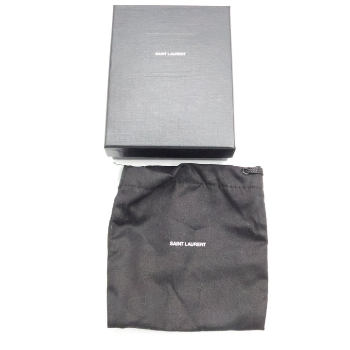 Saint Laurent YSL Cassandre Olive Matelassé Leather Cardholder Purse - Lux Central