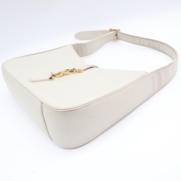 Saint Laurent YSL Cream Smooth Leather LE 5 À 7 Handbag - Lux Central