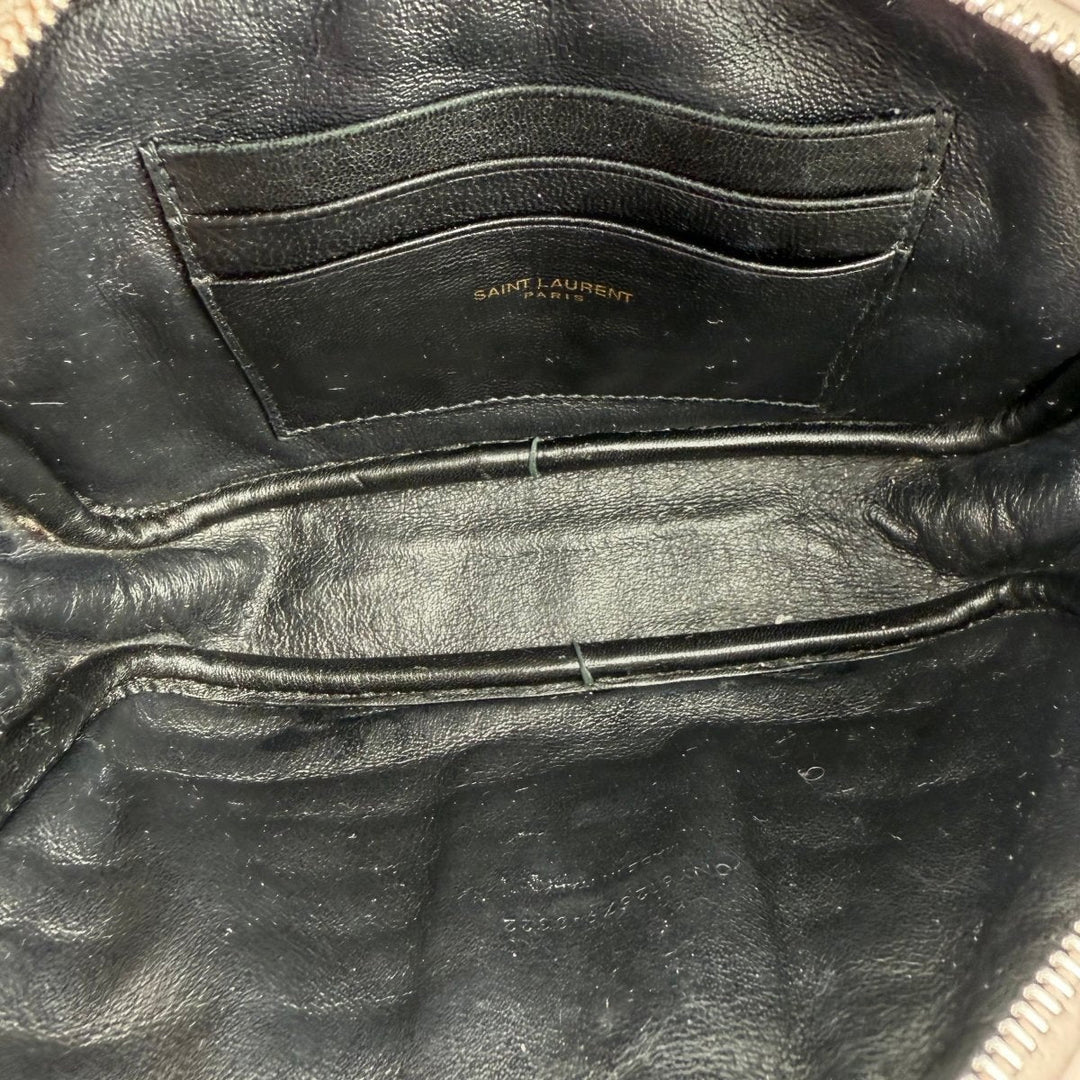 Saint Laurent YSL Lou Camera Beige Crossbody Handbag - Lux Central