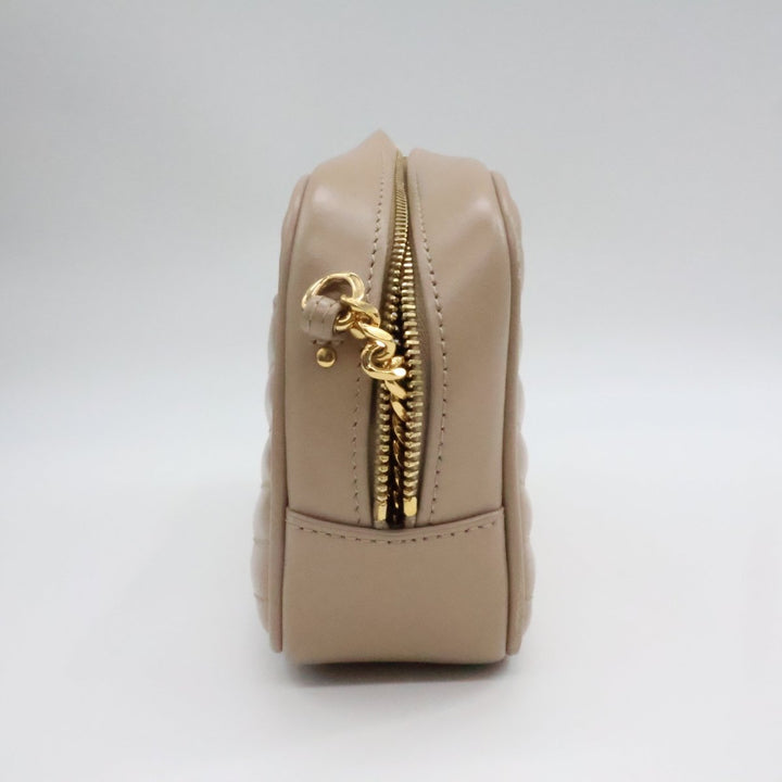 Saint Laurent YSL Lou Camera Beige Crossbody Handbag - Lux Central