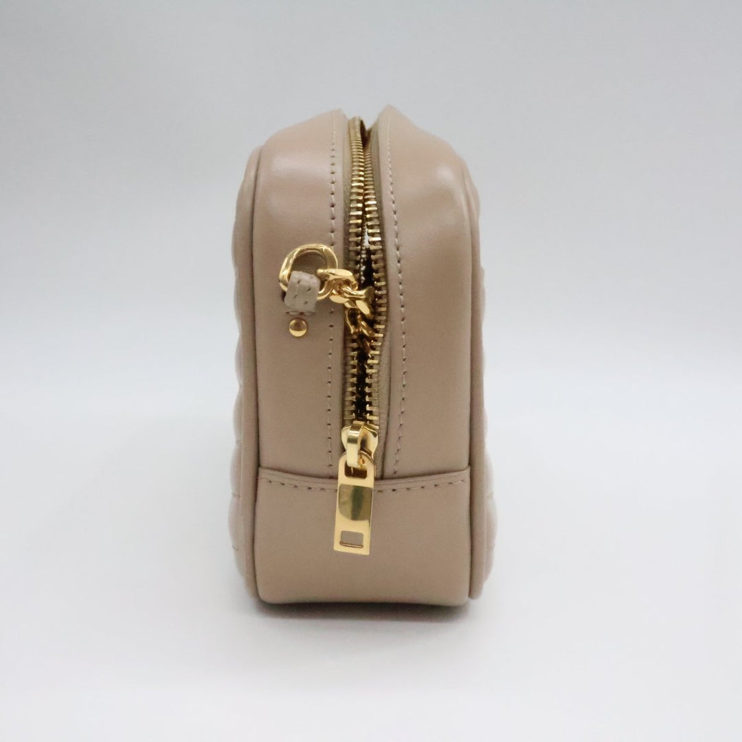 Saint Laurent YSL Lou Camera Beige Crossbody Handbag - Lux Central