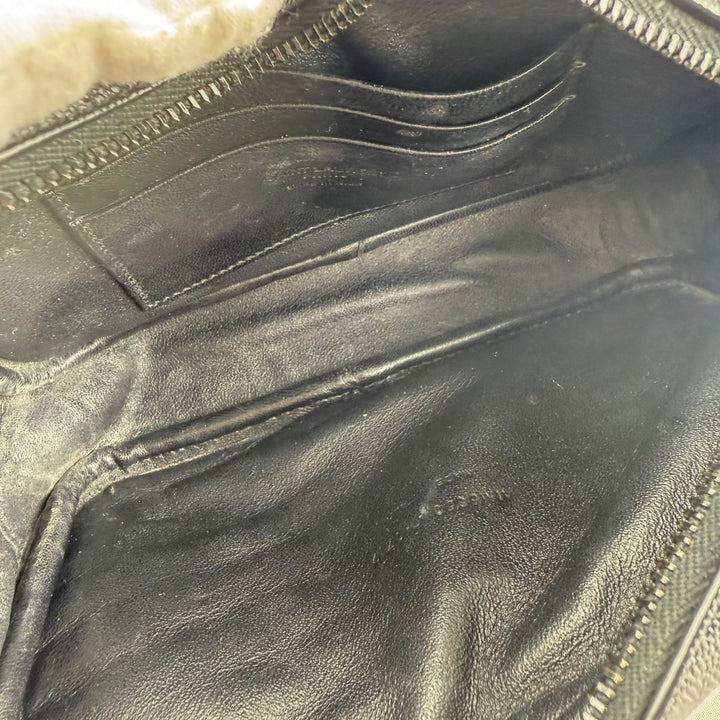 Saint Laurent YSL Mini Black Lou Grain De Poudre Camera Leather Crossbody Handbag - Lux Central