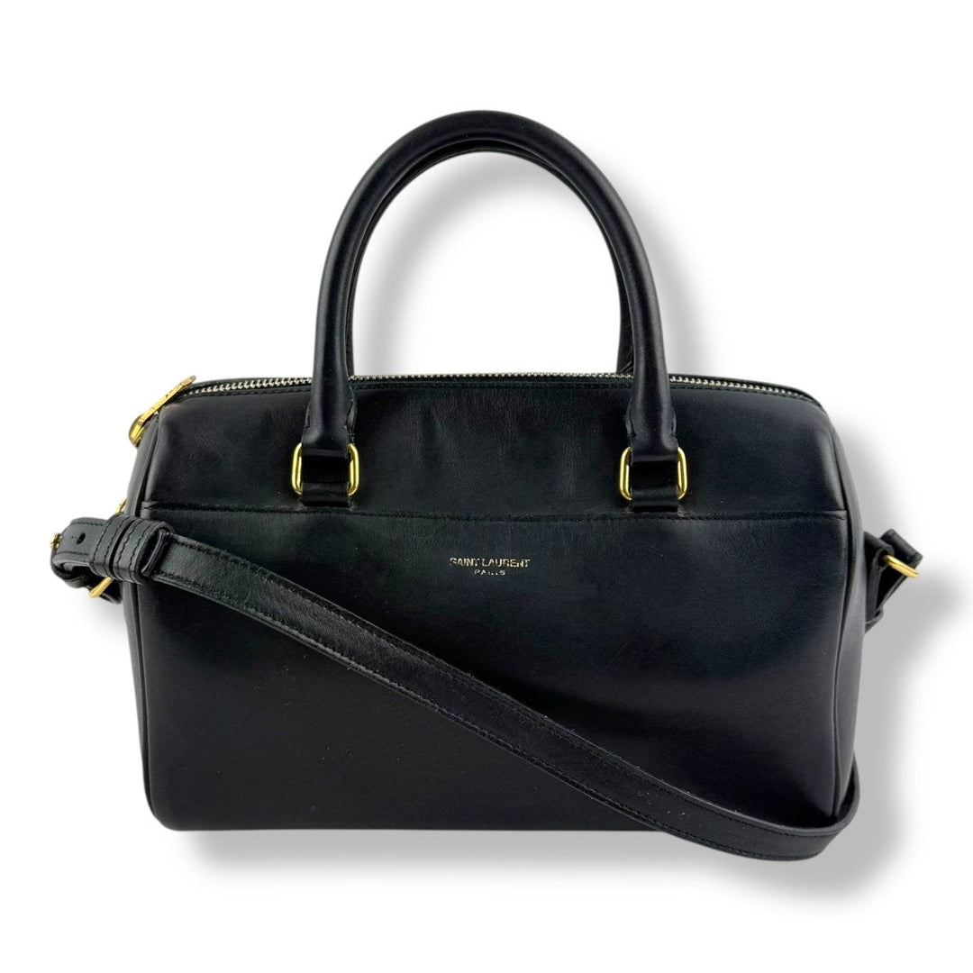 Saint Laurent YSL Navy Mini Duffle Handbag - Lux Central