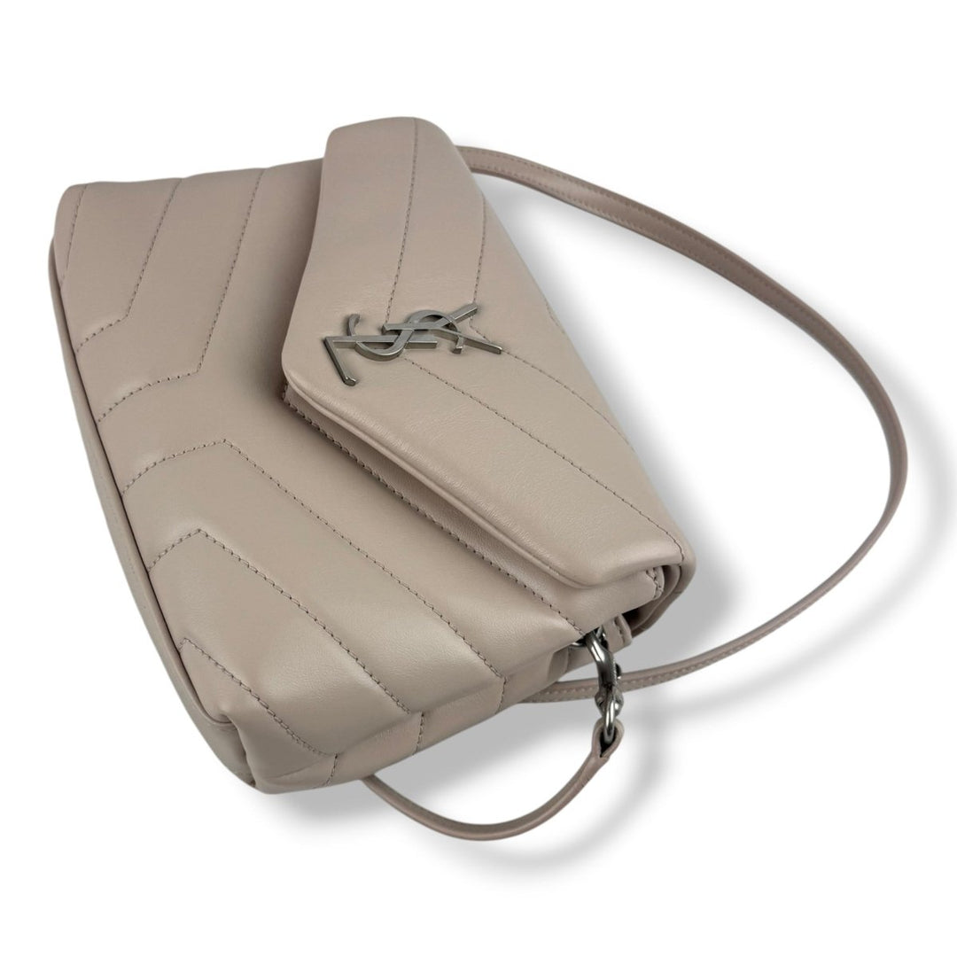 Saint Laurent YSL Nude Toy LouLou Small Quilted Leather Handbag - Lux Central
