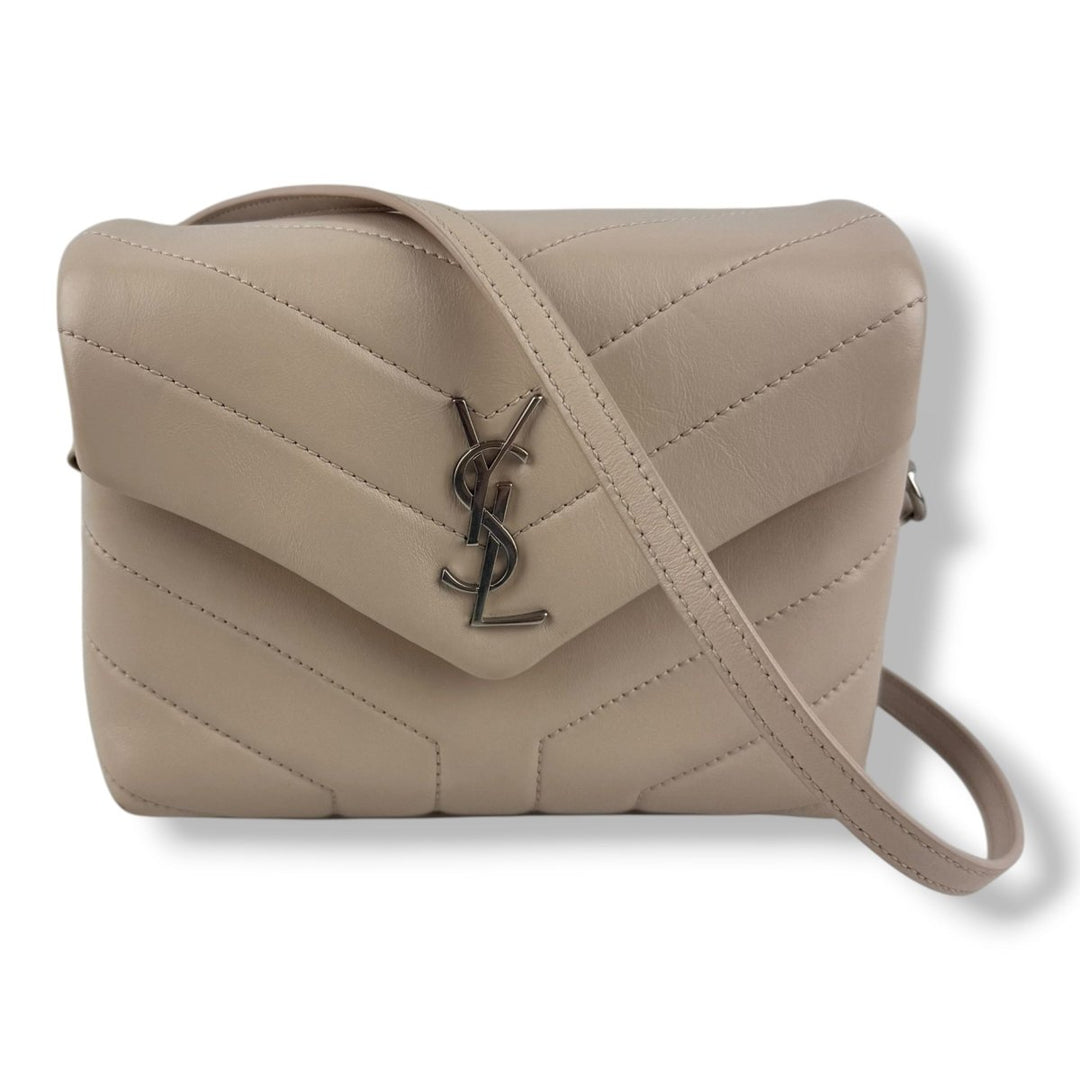 Saint Laurent YSL Nude Toy LouLou Small Quilted Leather Handbag - Lux Central