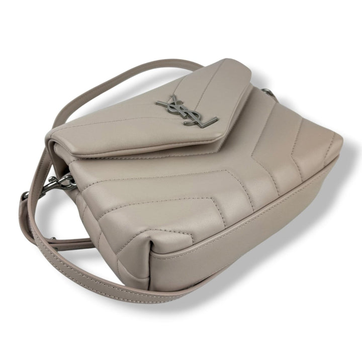 Saint Laurent YSL Nude Toy LouLou Small Quilted Leather Handbag - Lux Central